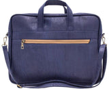 Cork Laptop Bag Navy fronts