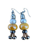Cork Earrings Ceramic Pearl