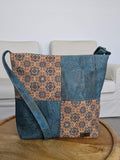 Chica Cork Crossbody Bag Aqua models