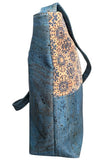 Chica Cork Crossbody Bag Aqua sideon
