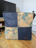 Chica Cork Crossbody Bag Blues front