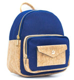 Cork Backpack Dark Blue side