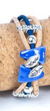 Cork Bracelet Ceramic Blue