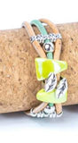Cork Bracelet Ceramic Green