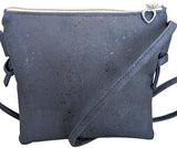 Diana Cork Shoulder Bag White Daisy and Dark Blue back