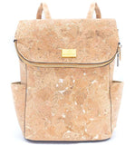 GoldieXL Cork Backpack Natural Gold Fleck