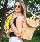 GoldieXL Cork Backpack Natural Gold Fleck