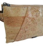 Gylda Cork Shoulder Bag Natural and Rose Gold close