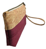 Olivia Cork Clutch Gold  Wine sides