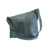 Ria Cork Shoulder Bag blue brown back