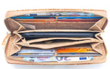 Zeta Cork Purse zip up inside